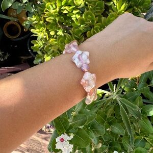 FLOWER AGATE STAR SHAPE BRACELET